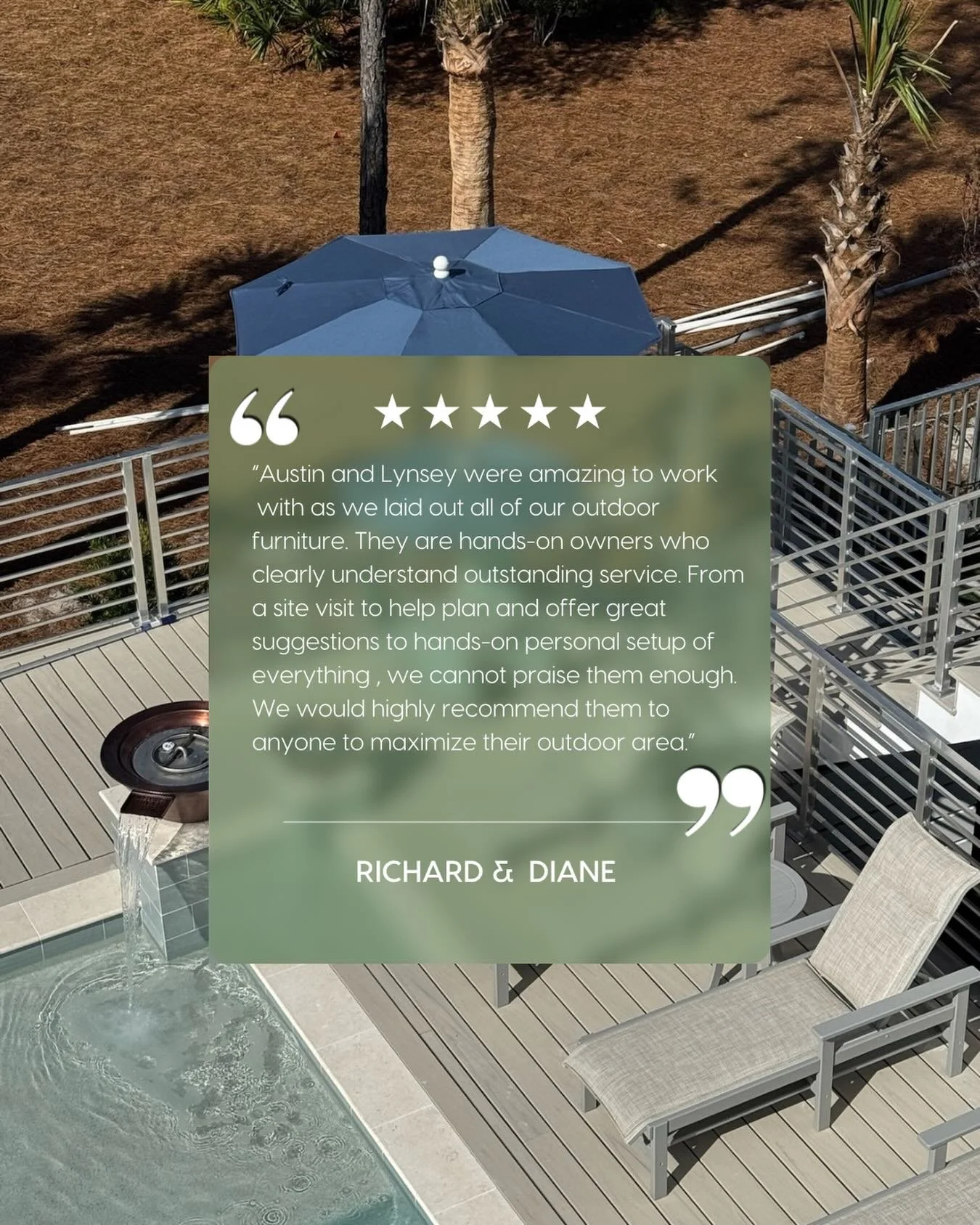 Client love like this means everything to us 🤍

Getting to serve our community and help create spaces where people gather, relax, and make memories&mdash;is why we do what we do.

Thank you for trusting Panhandle Patio with your space.

#panhandlepa