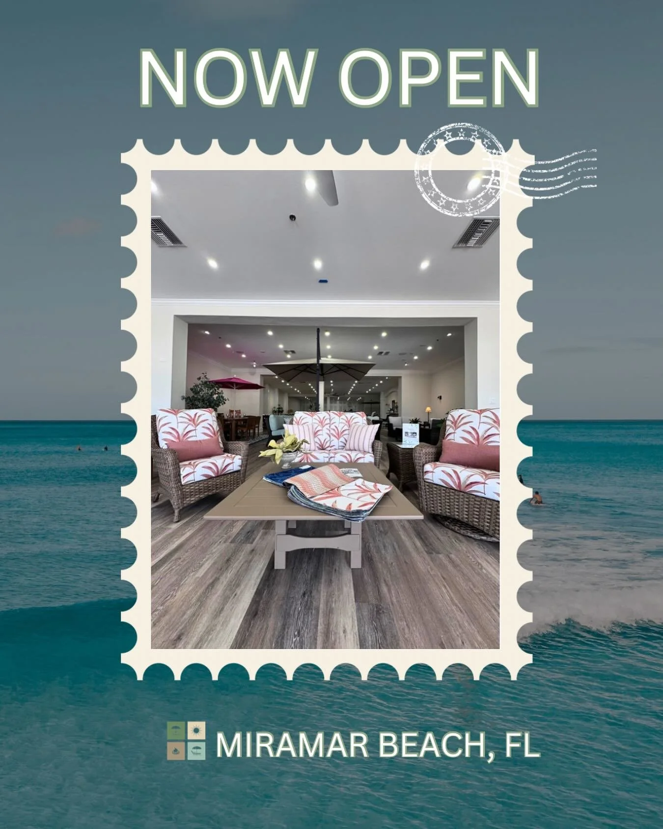 Two locations. One standard. ✨
Our Miramar Beach showroom is officially OPEN&mdash;bringing Panhandle Patio to both ends of the coast.

From east to west, you can expect the same elevated designs, quality craftsmanship, + service we&rsquo;re known fo