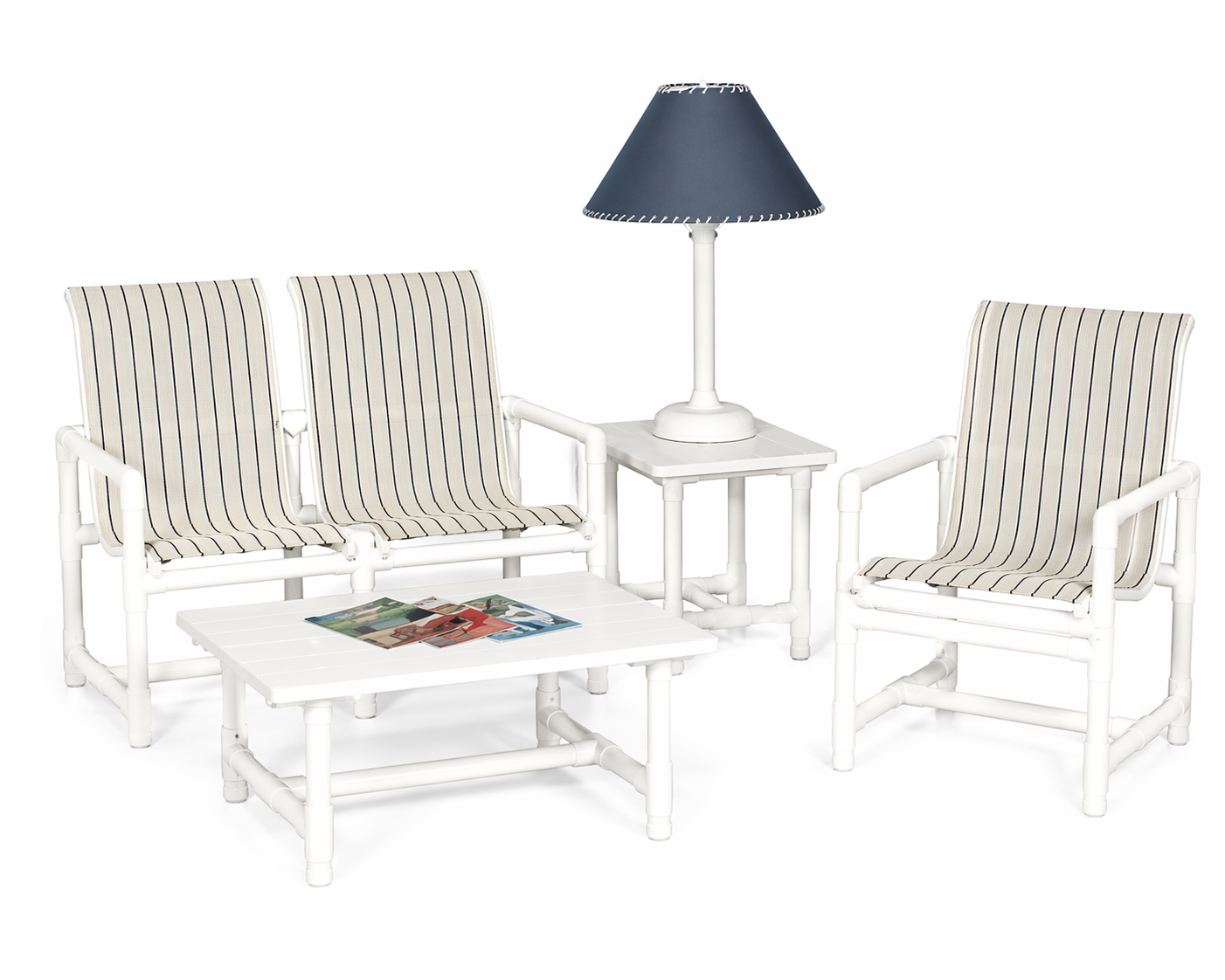 PVC Sling Loveseat and Chair