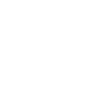 A simple black and white icon of a house with a heart in the center.