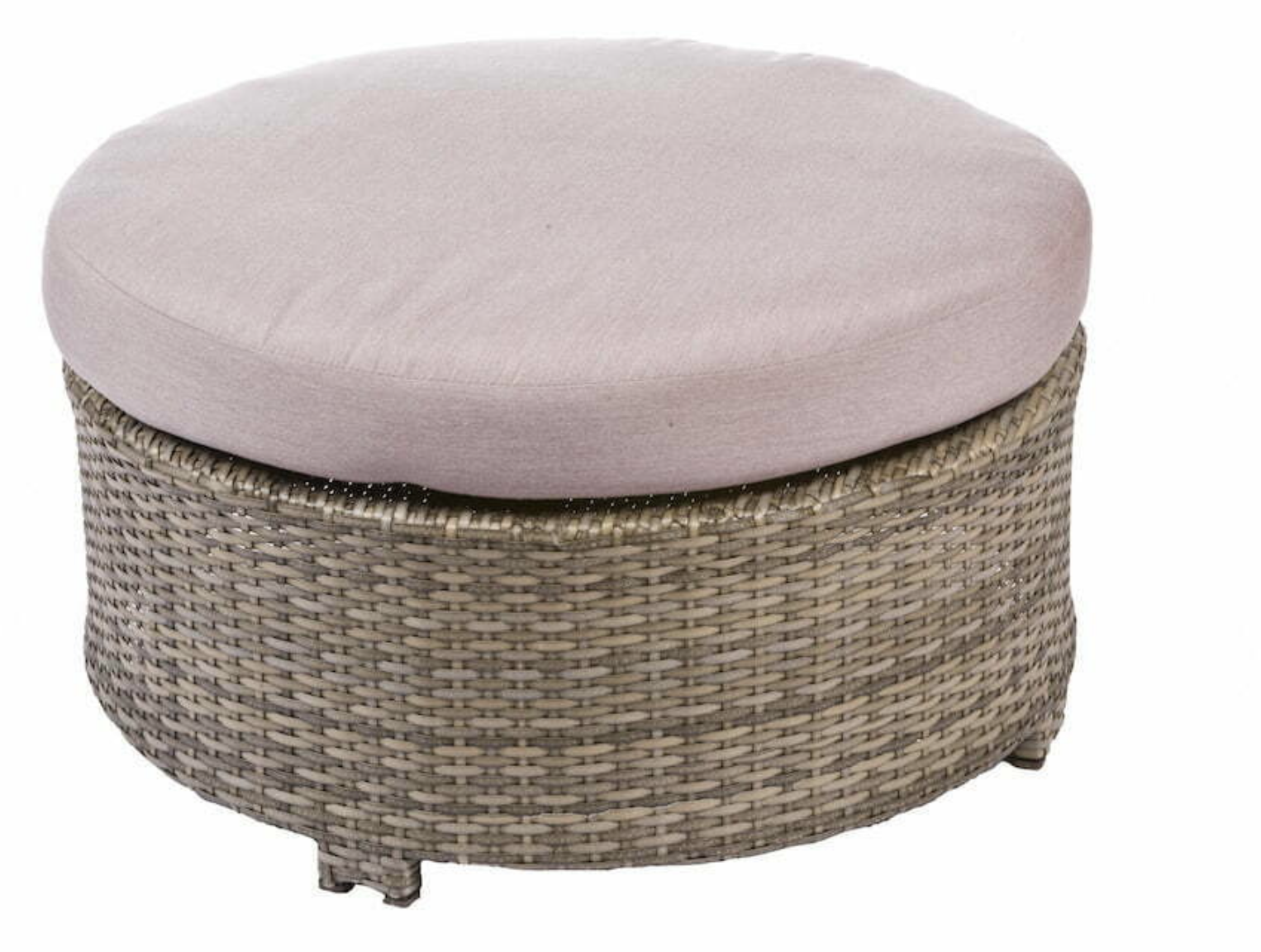 Bonita Round Ottoman in Willow