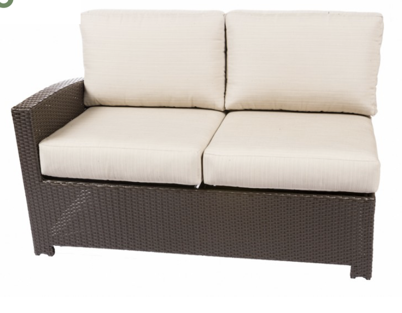 Bonita Left Loveseat in Color: Java