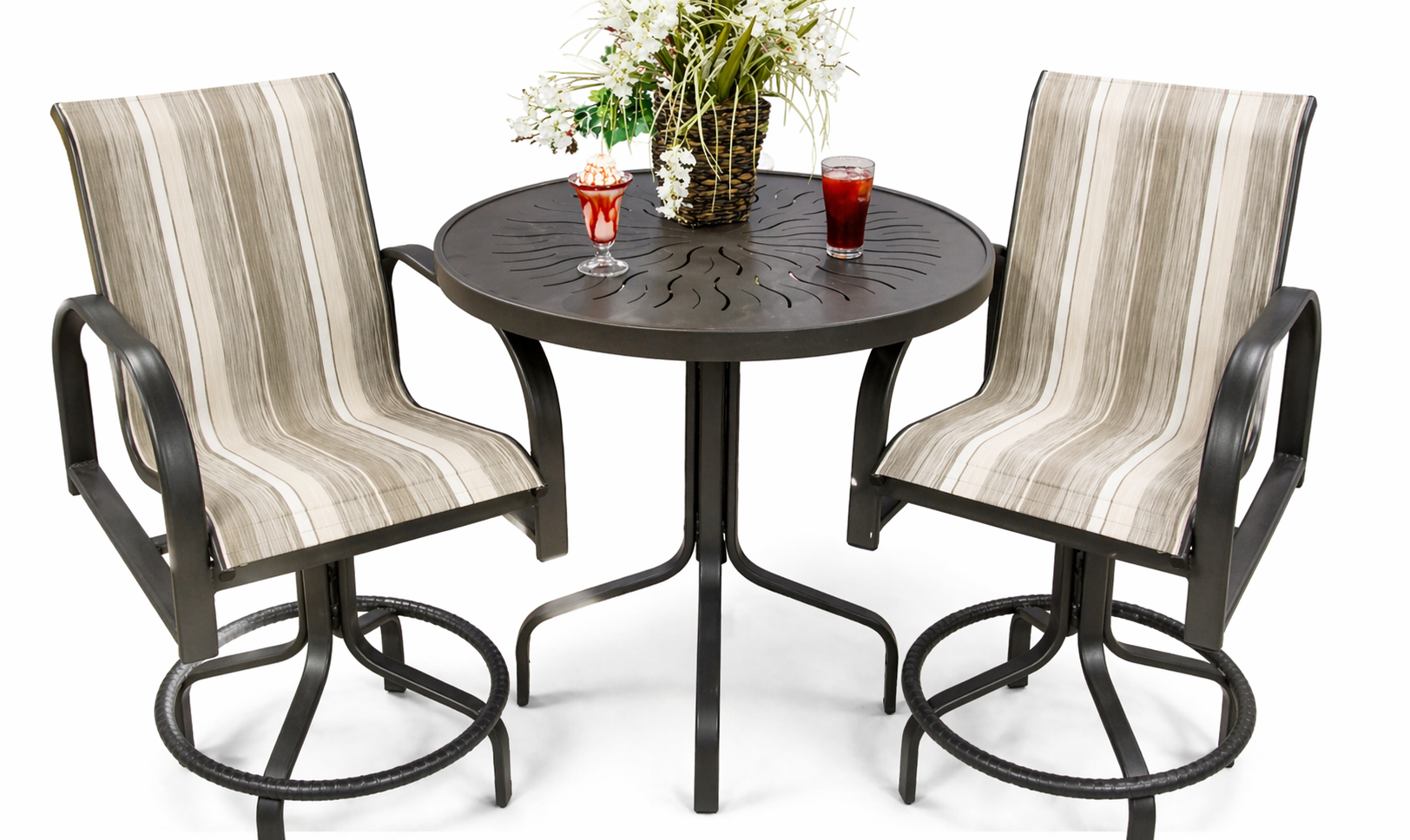 Casual Aluminum - Counter Kona Bar Set