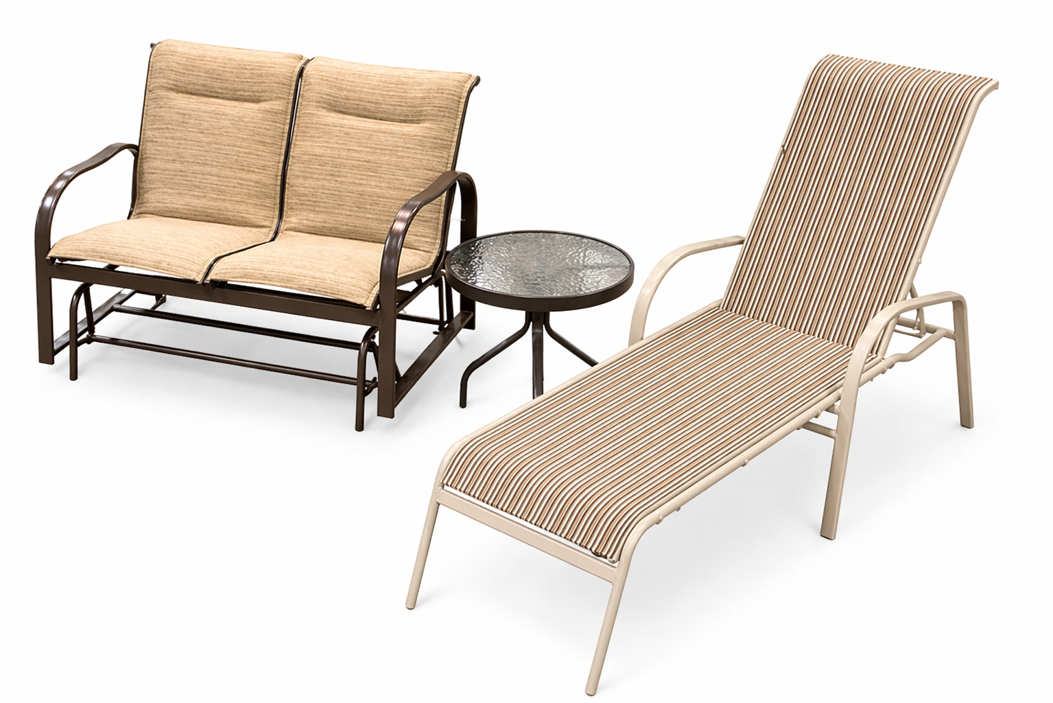 Kona Double Glider/Ocean Chaise Lounge