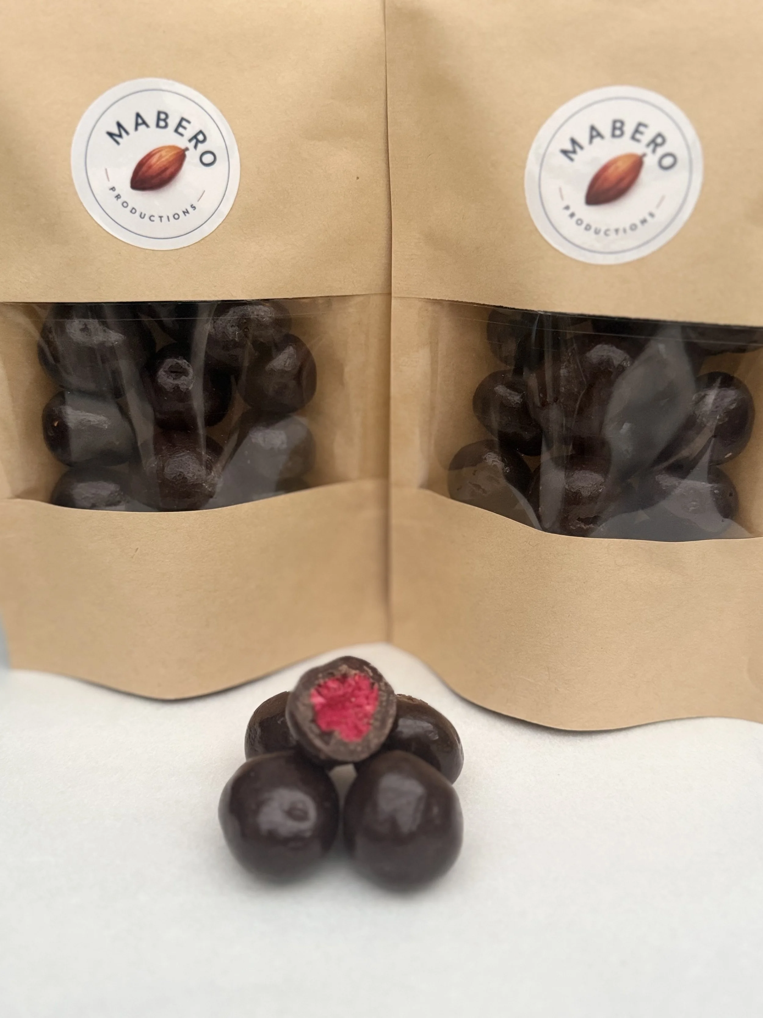 Framboos • Pure chocolade (vegan)
