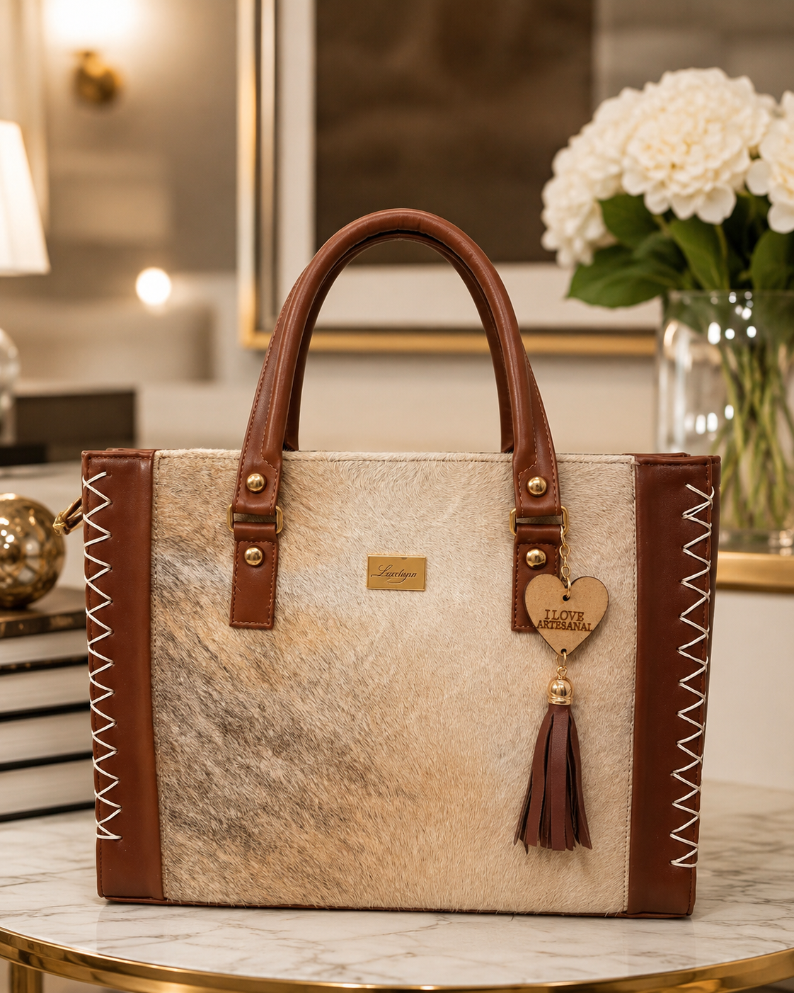 Mila Artisan Cowhide Tote – Cognac.png