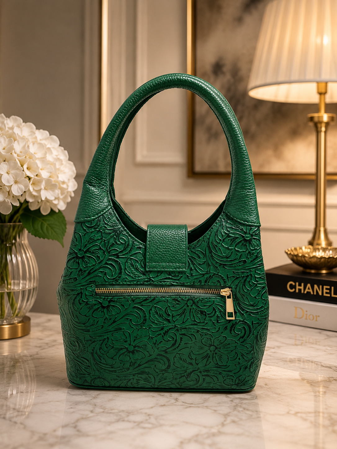 Ariana Signature Hobo - emerald back.png