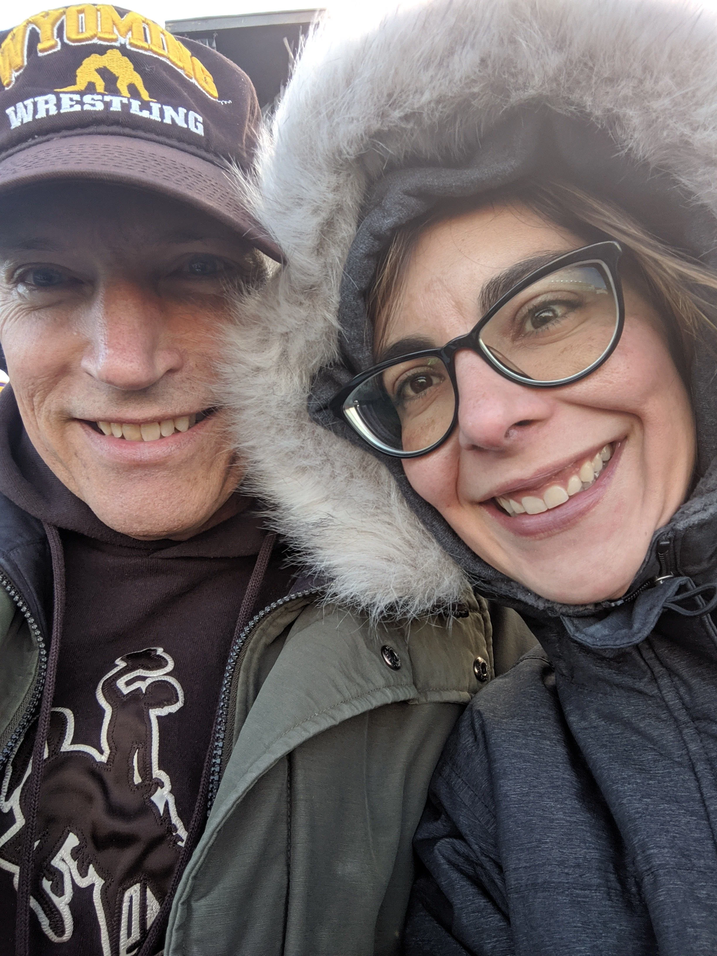 Cam Wright at UW football game