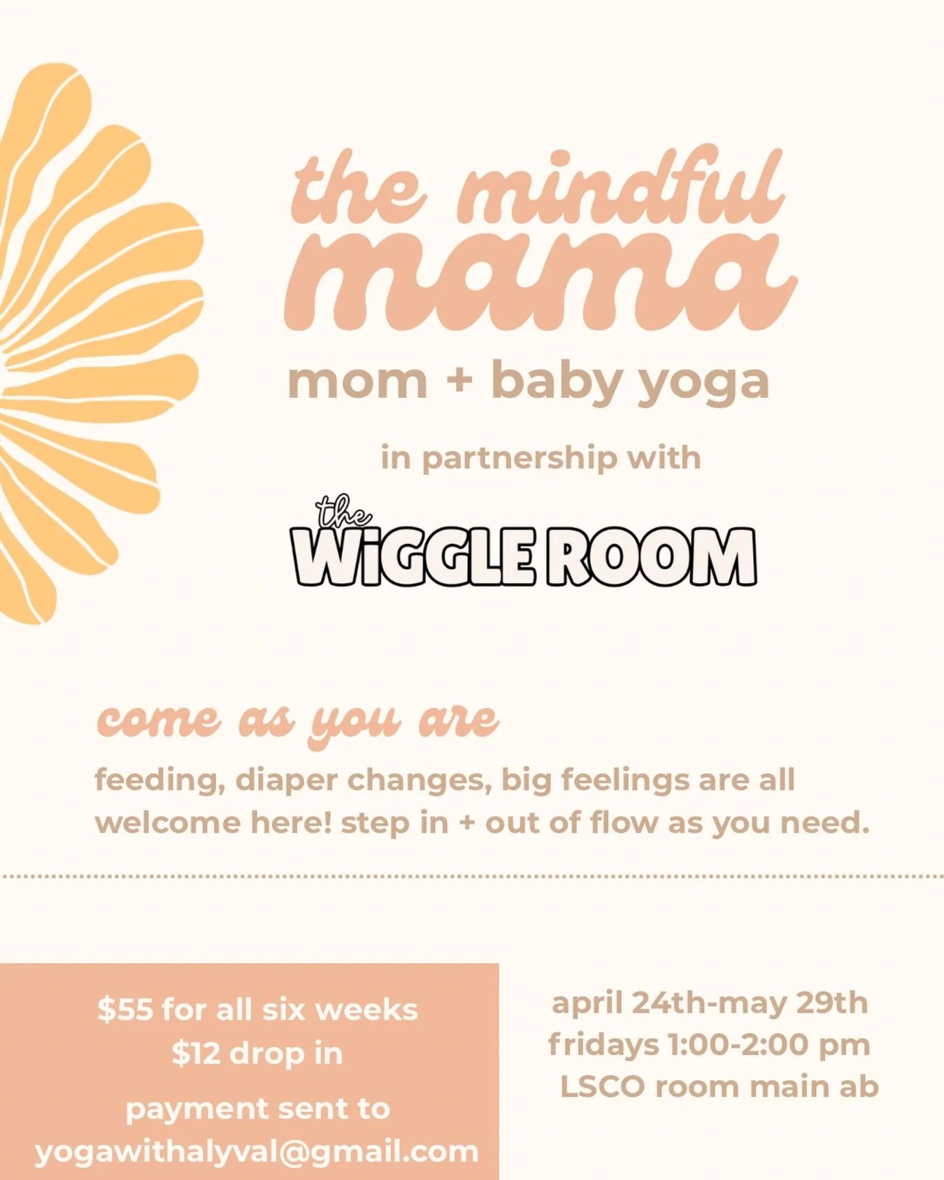 &ldquo;I knew as soon as I arrived it was a good idea to come&rdquo; 🧘&zwj;♀️ 
One of our moms said this last week at yoga class and it is one of those things that sticks with you forever 

We&rsquo;re so privileged to create space for moms and thei