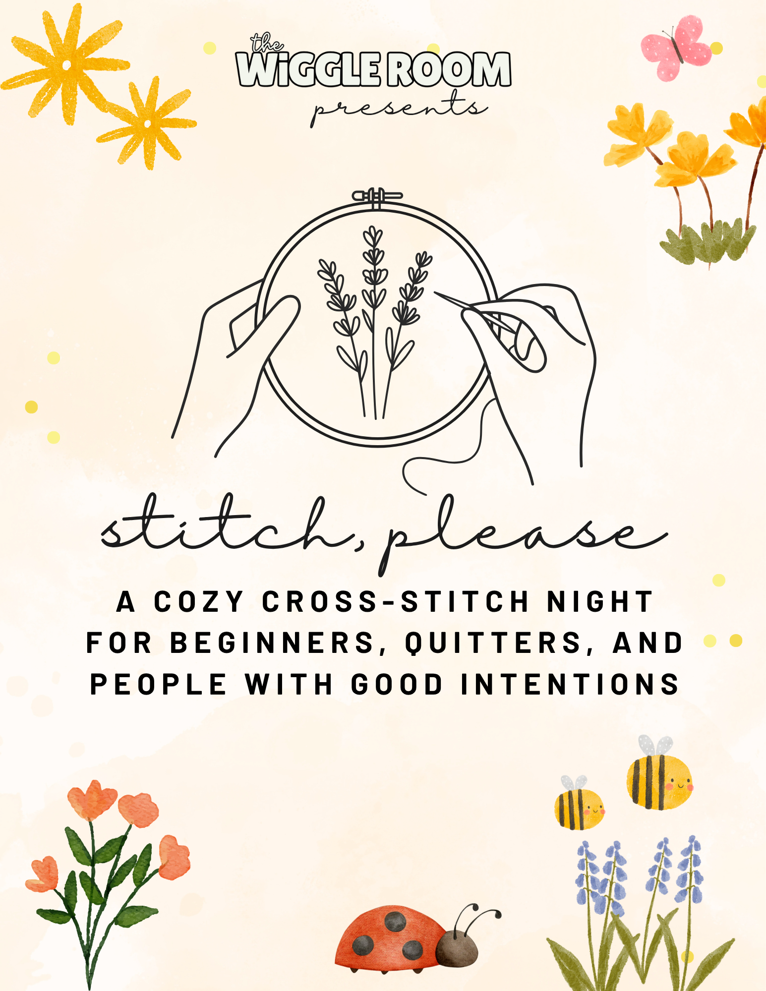 stitch please cross stick night for beginners