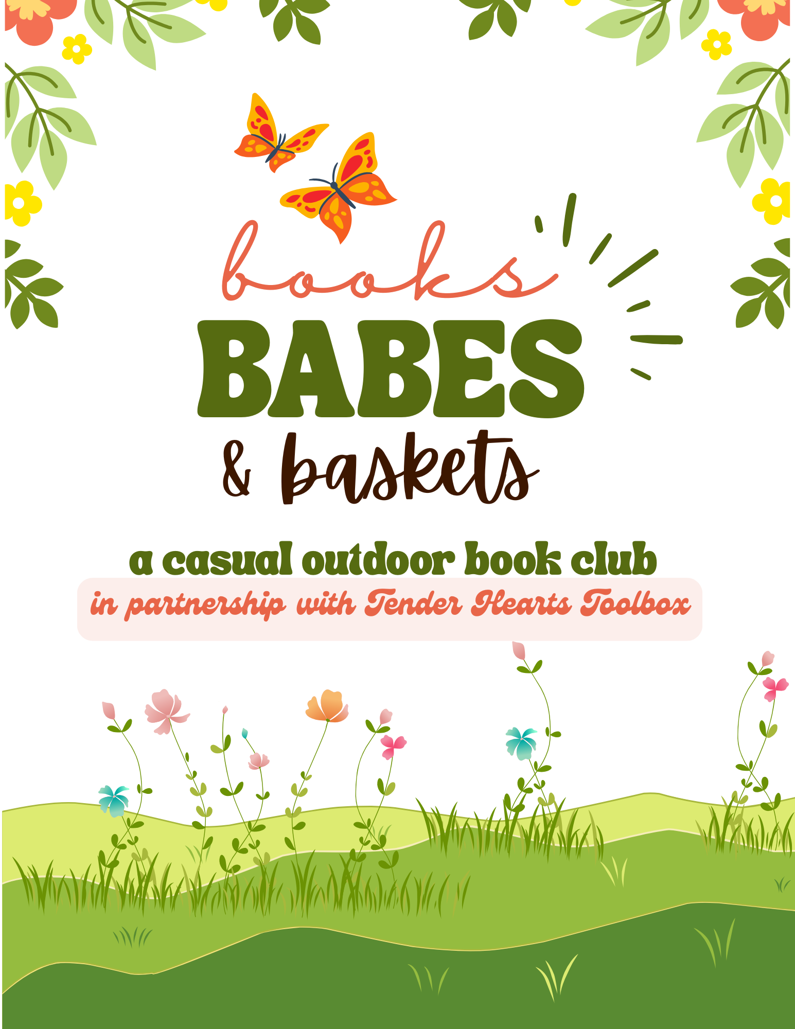 Books, Babes & Baskets Flyer