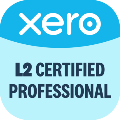 Xero logo with 'L2 Certified Professional' badge