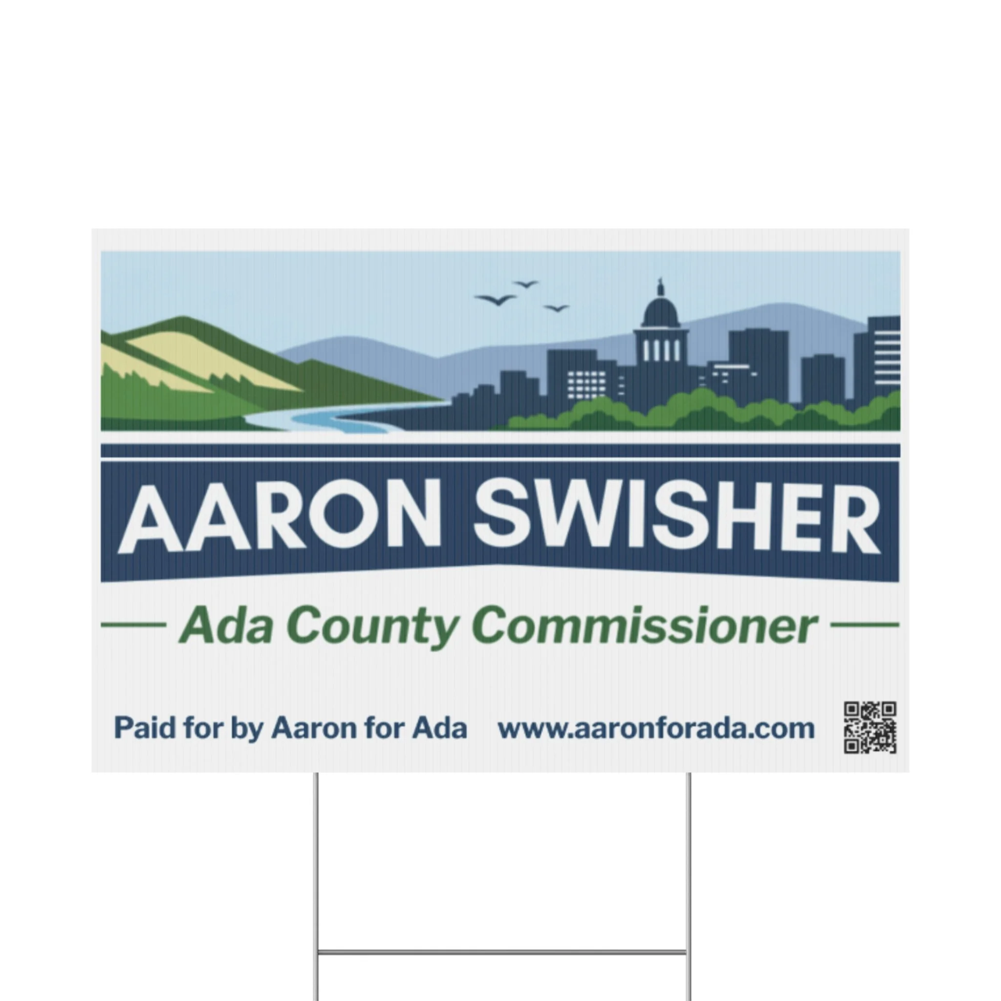 Aaron for Ada Yard Sign
