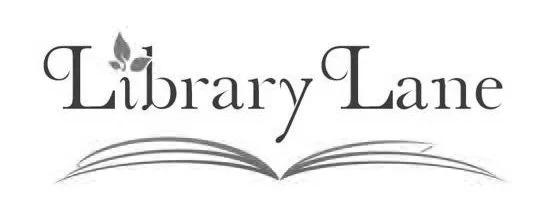 Library Lane logo with text and an open book illustration.
