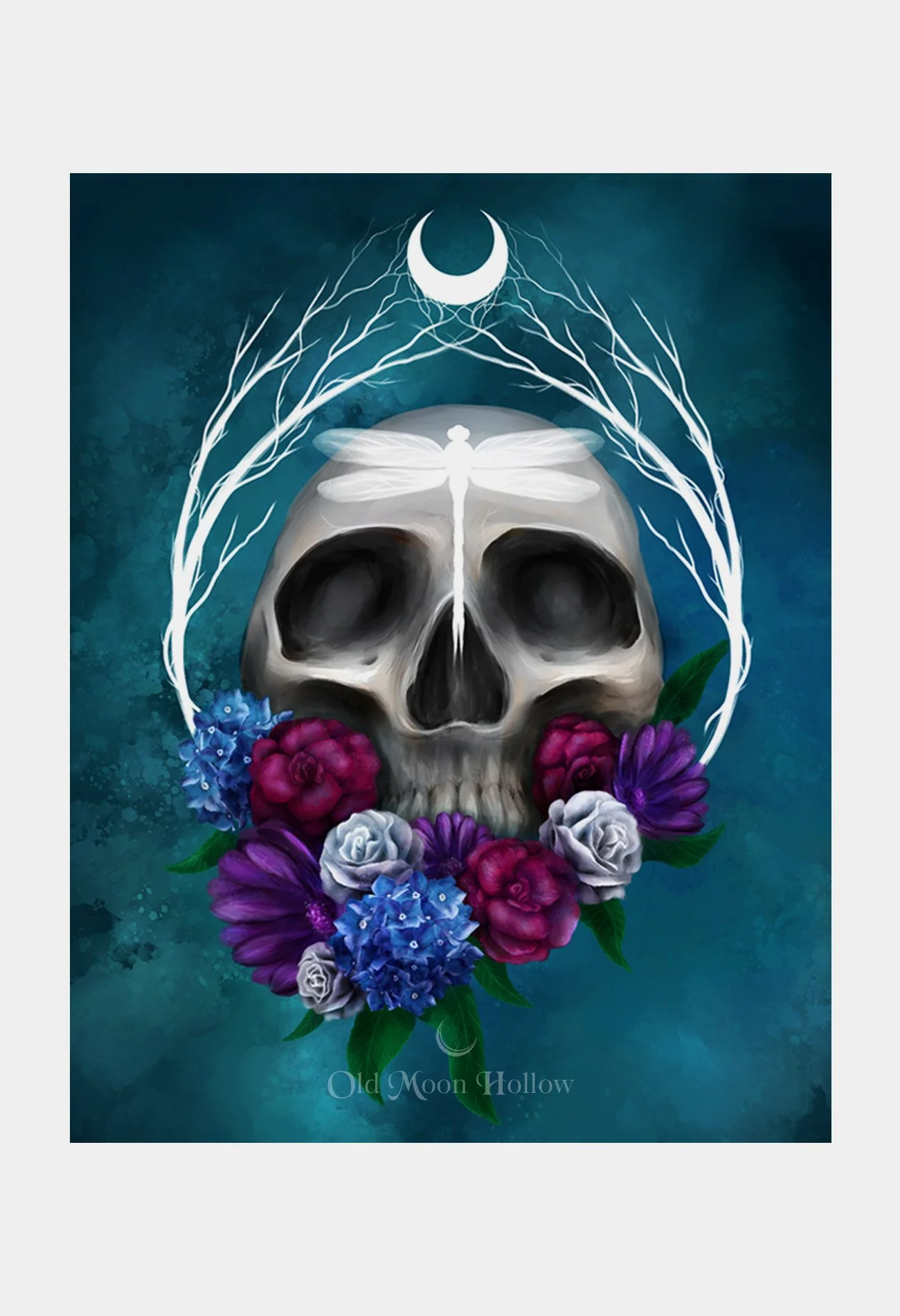 Skull-in-the-Garden-Print-by-Old-Moon-Hollow.jpg
