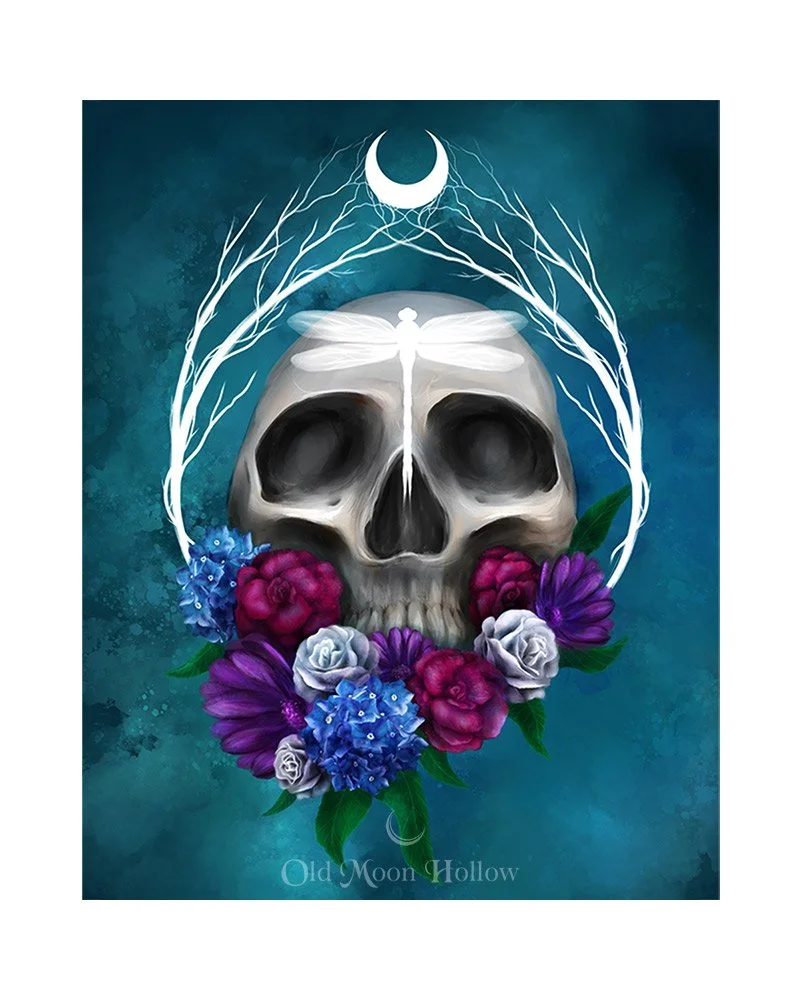 Skull-in-the-Garden-Print-by-Old-Moon-Hollow.jpg