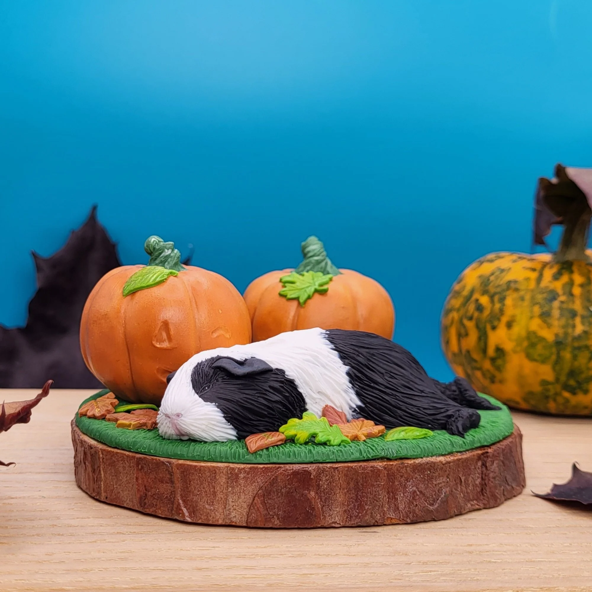 Pumpkin Patch Guinea Pig Sculpture