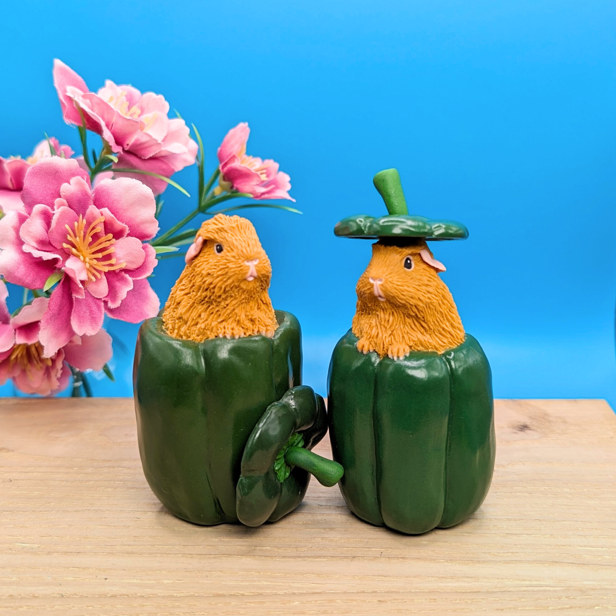 Pepper Guinea Pigs Sculptures