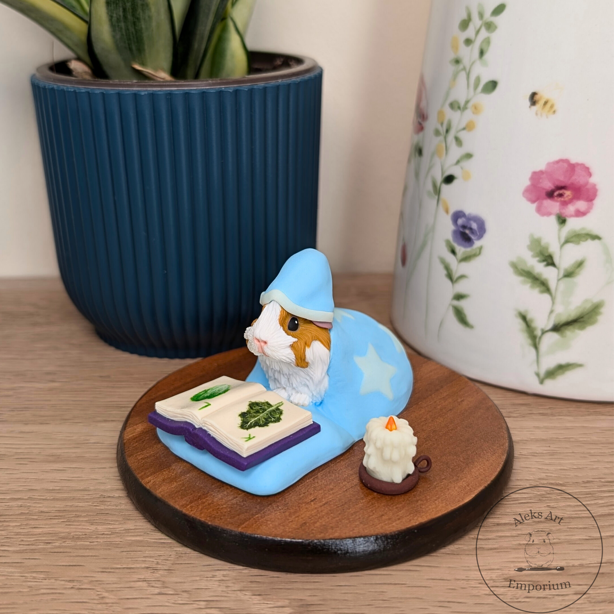 Bedtime Story Guinea Pig Sculpture