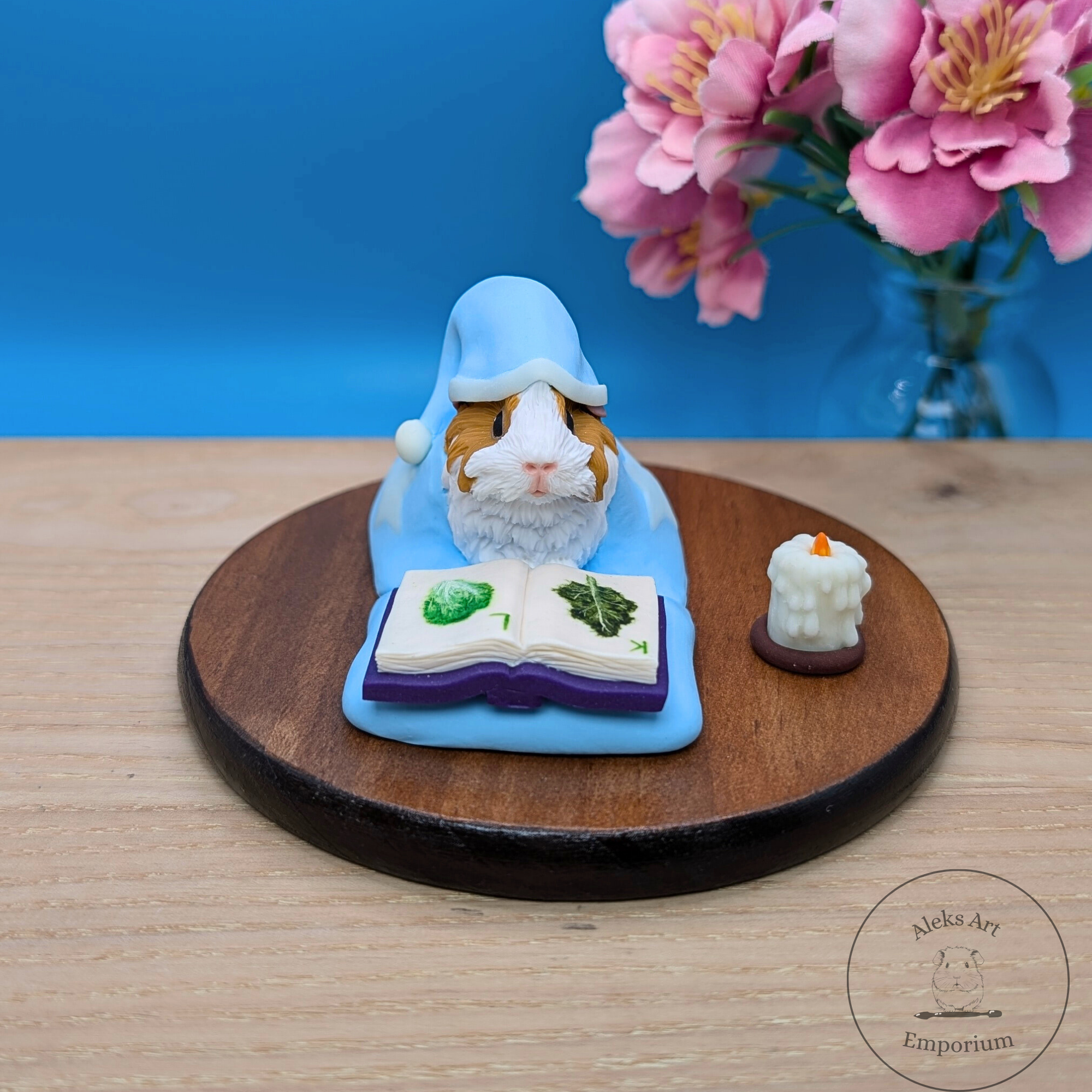 Bedtime Story Guinea Pig Sculpture