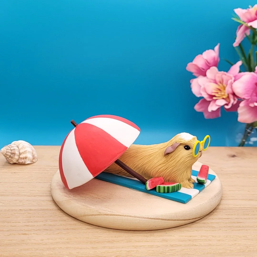 Summer Guinea Pig Sculpture
