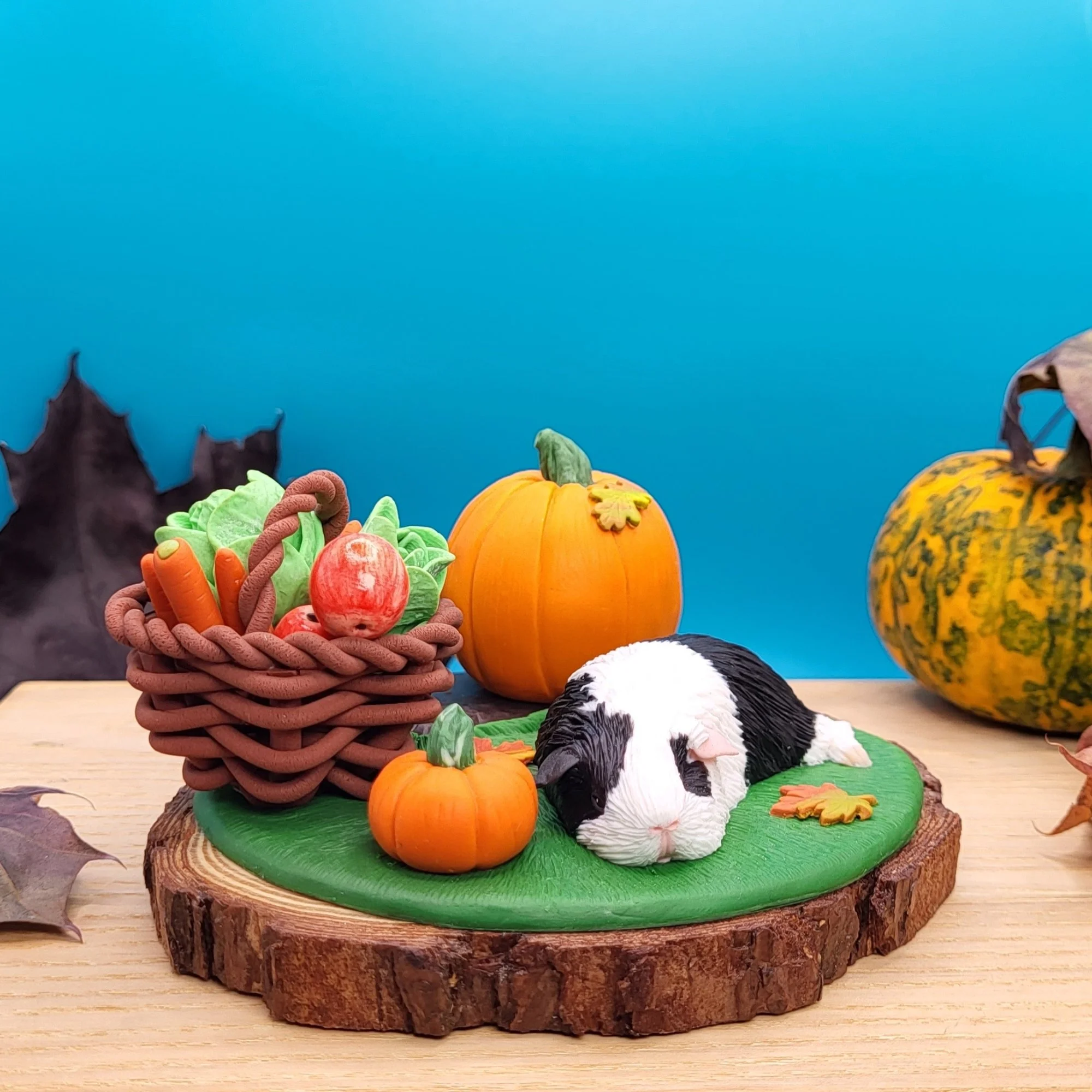 Autumn Harvest Guinea Pig Sculpture 
