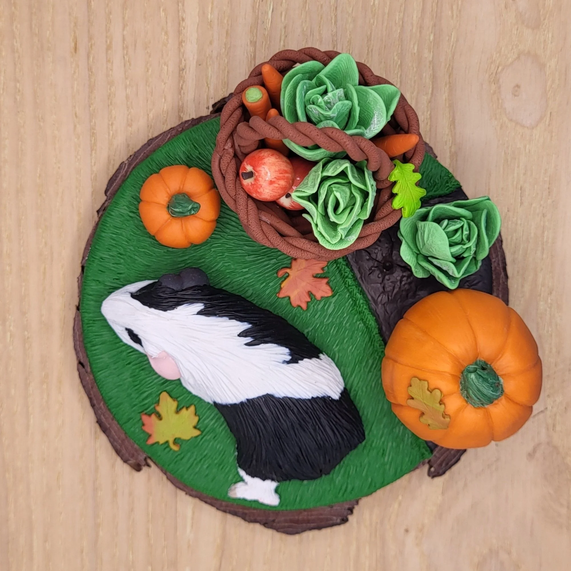 Autumn Harvest Guinea Pig Sculpture 