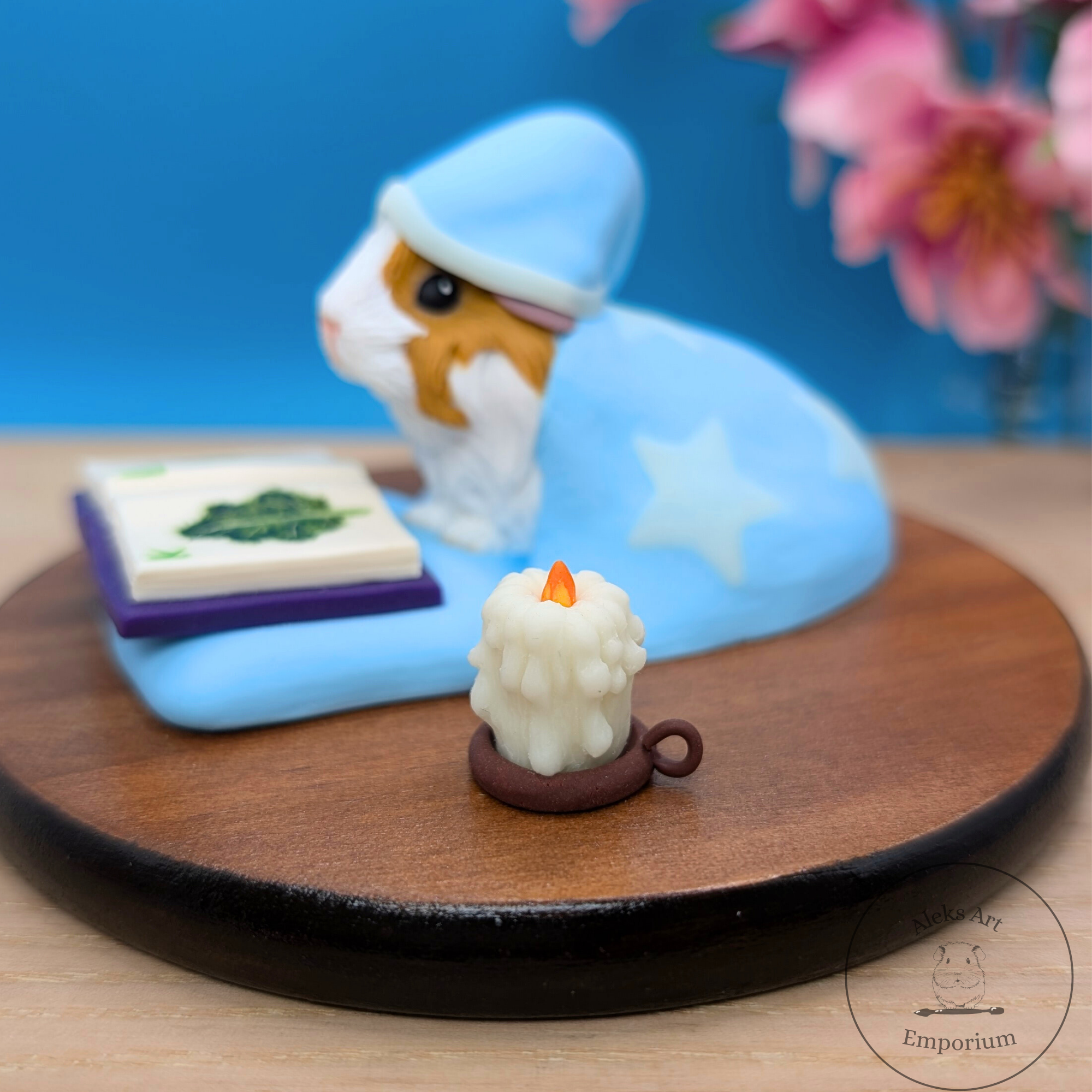 Bedtime Story Guinea Pig Sculpture