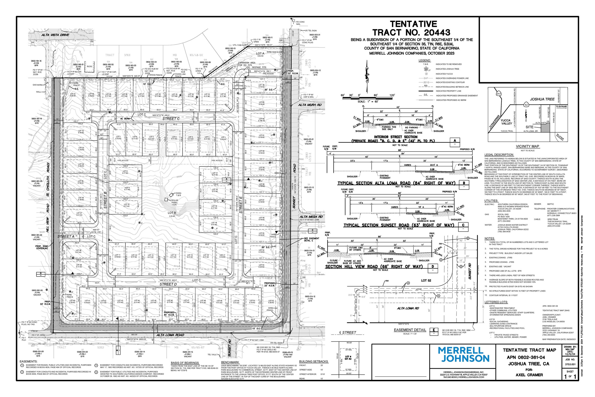 Tentative Tract No. 20445