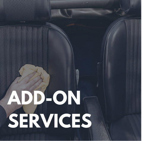 Add-on detailing services available at Casey’s Car Wash in Fort Collins