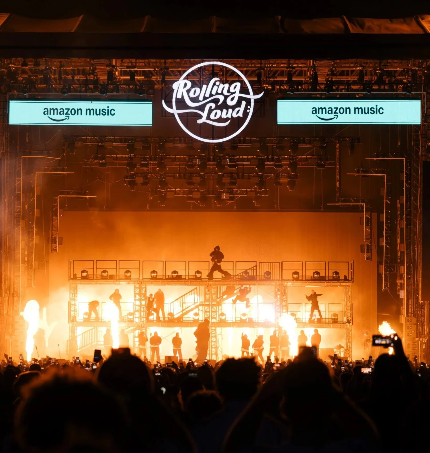 Rolling Loud main stage during a MIH Studio shoot