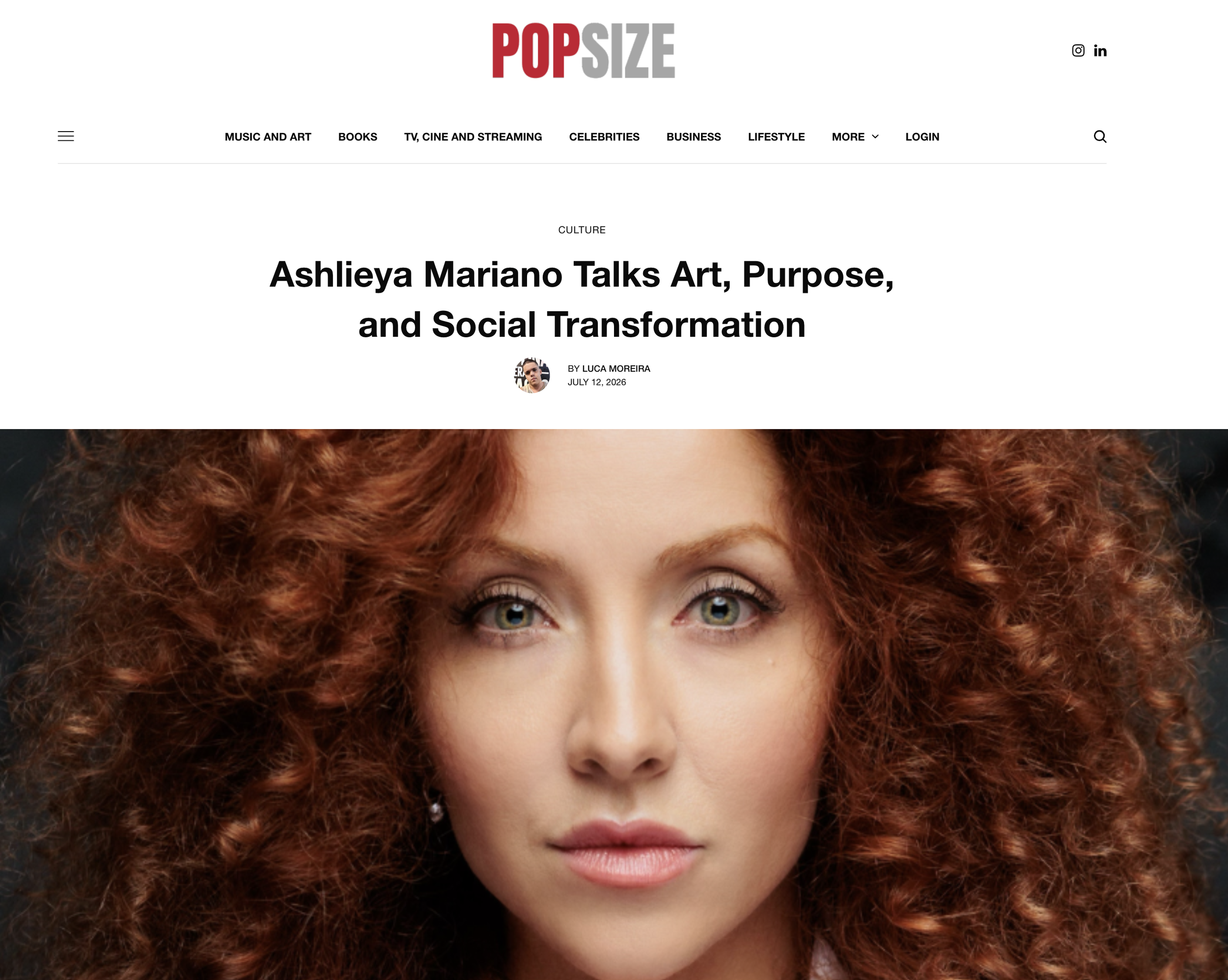 Ashlieya Talks Art, Purpose, and Social Transformation in PopSize UK