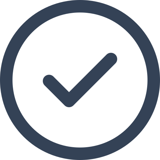 A clock with a checkmark inside it.