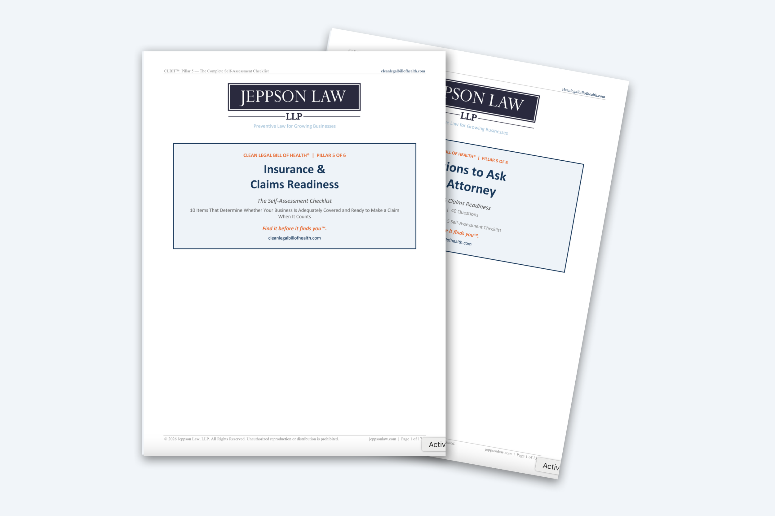 Pillar 5 Checklist: Insurance & Claims Readiness