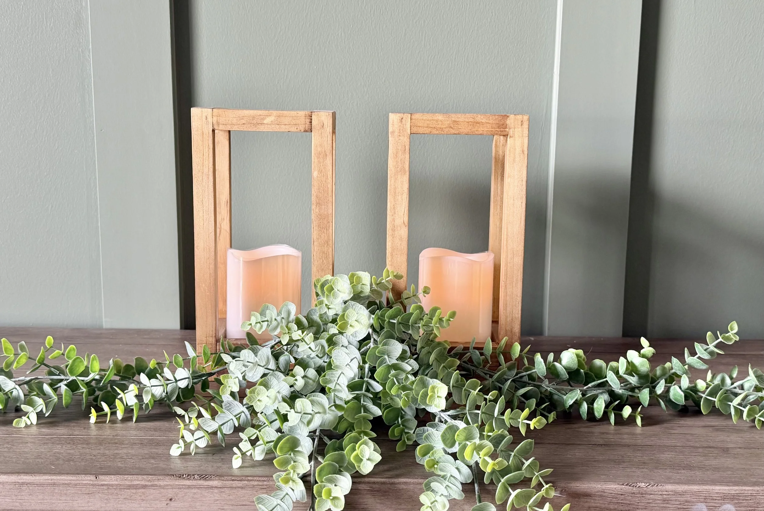 Hearthside Wooden Lantern Set