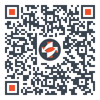QR code with a logo in the center