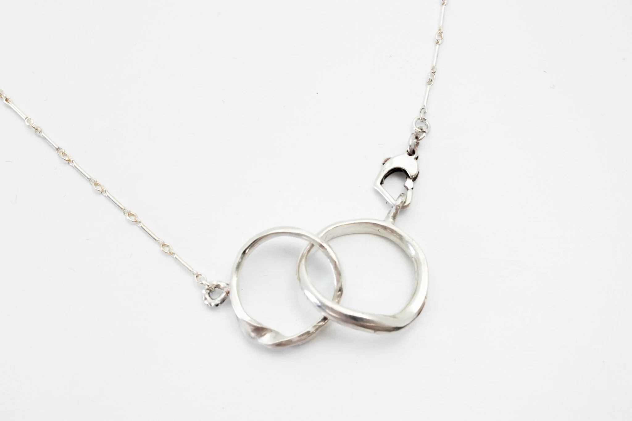 Doube Circle Sterling Pendant