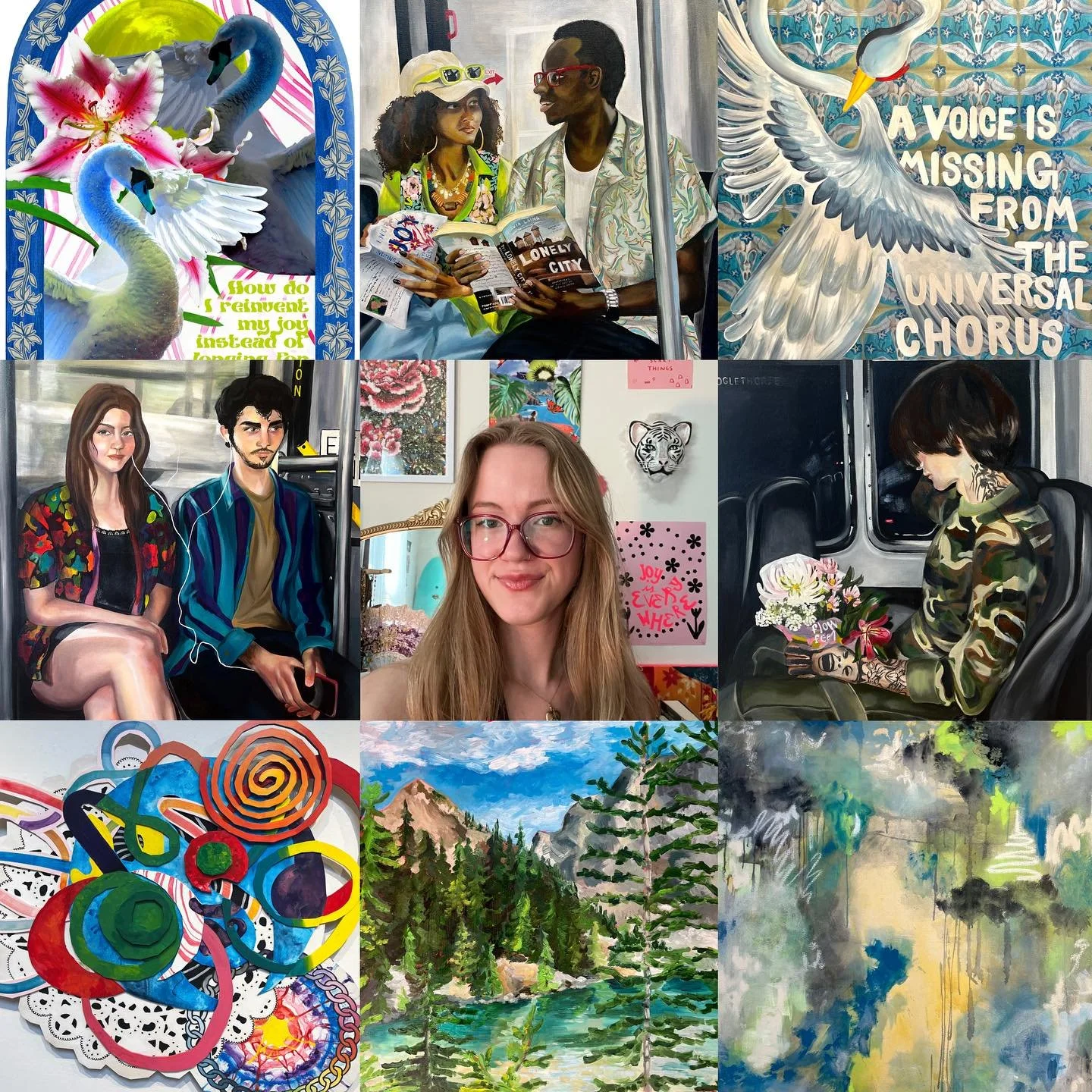 #artvsartist2025 !! My work took me in a lot of different directions this year but I maintained my love of blues and greens 💙💚