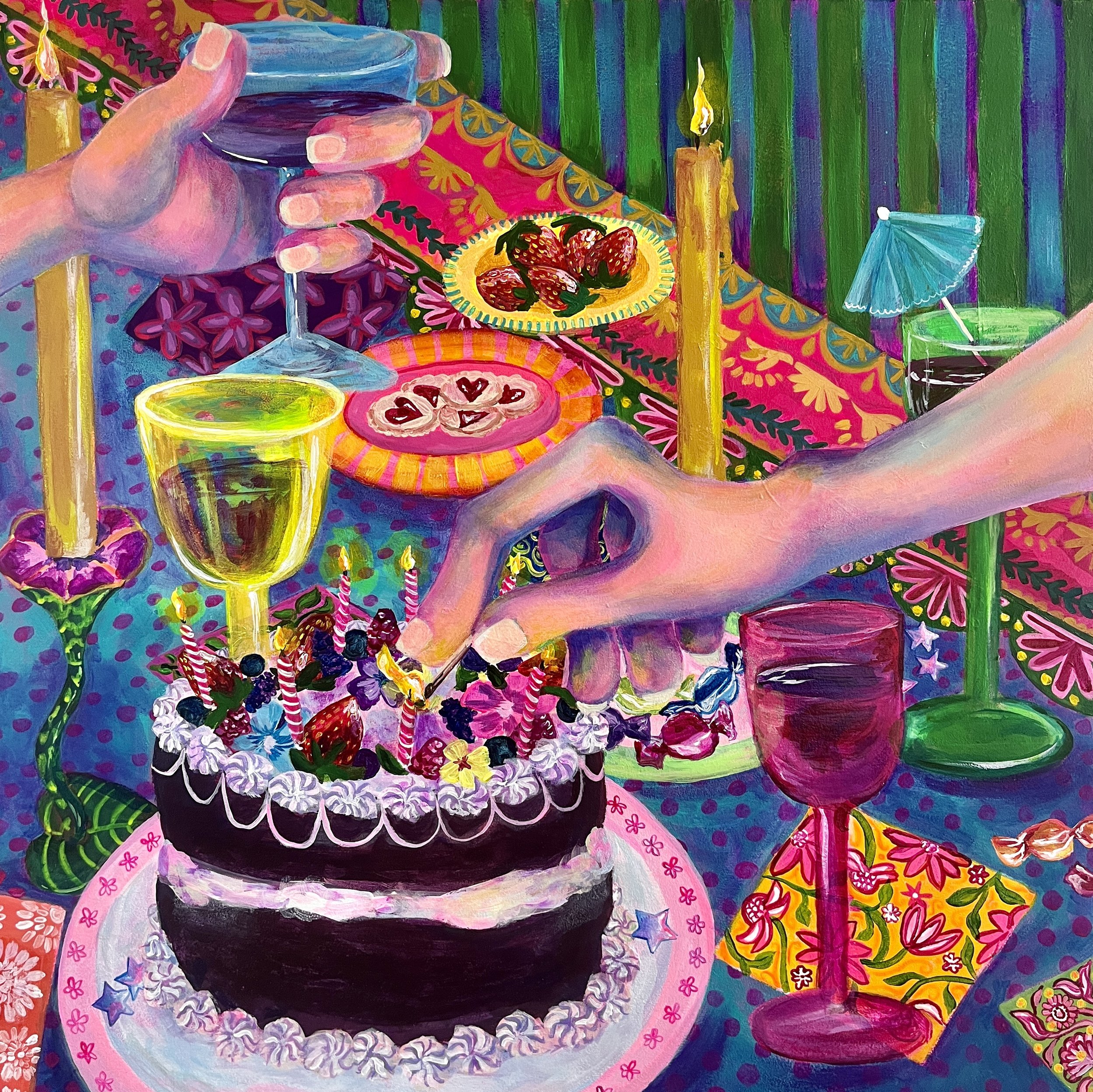 "Let Them Eat" 10" x 10" Fine Art Print
