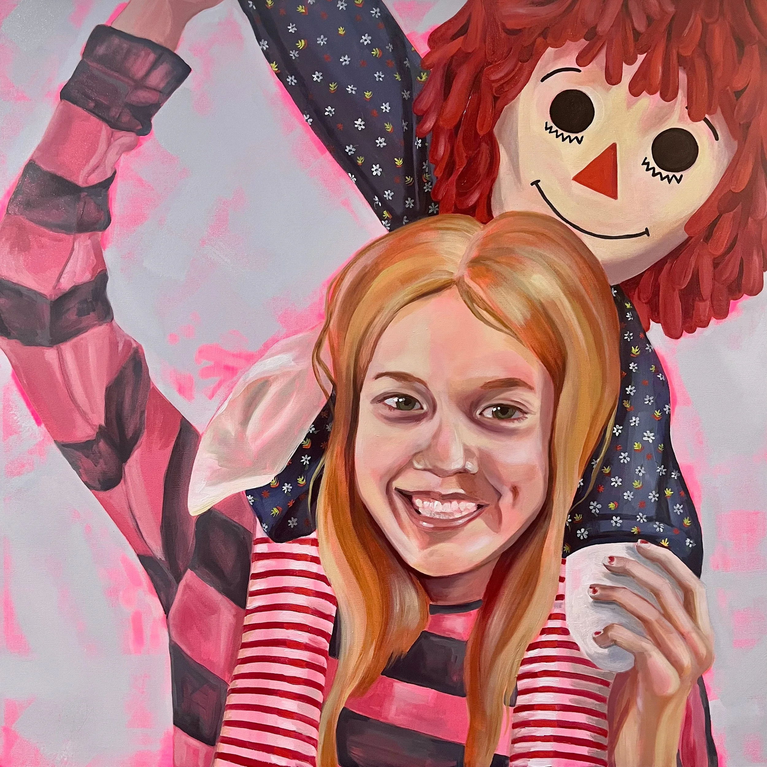 "It'll Never Be The Same Again", 36" x 36", oil and acrylic on canvas, 2024