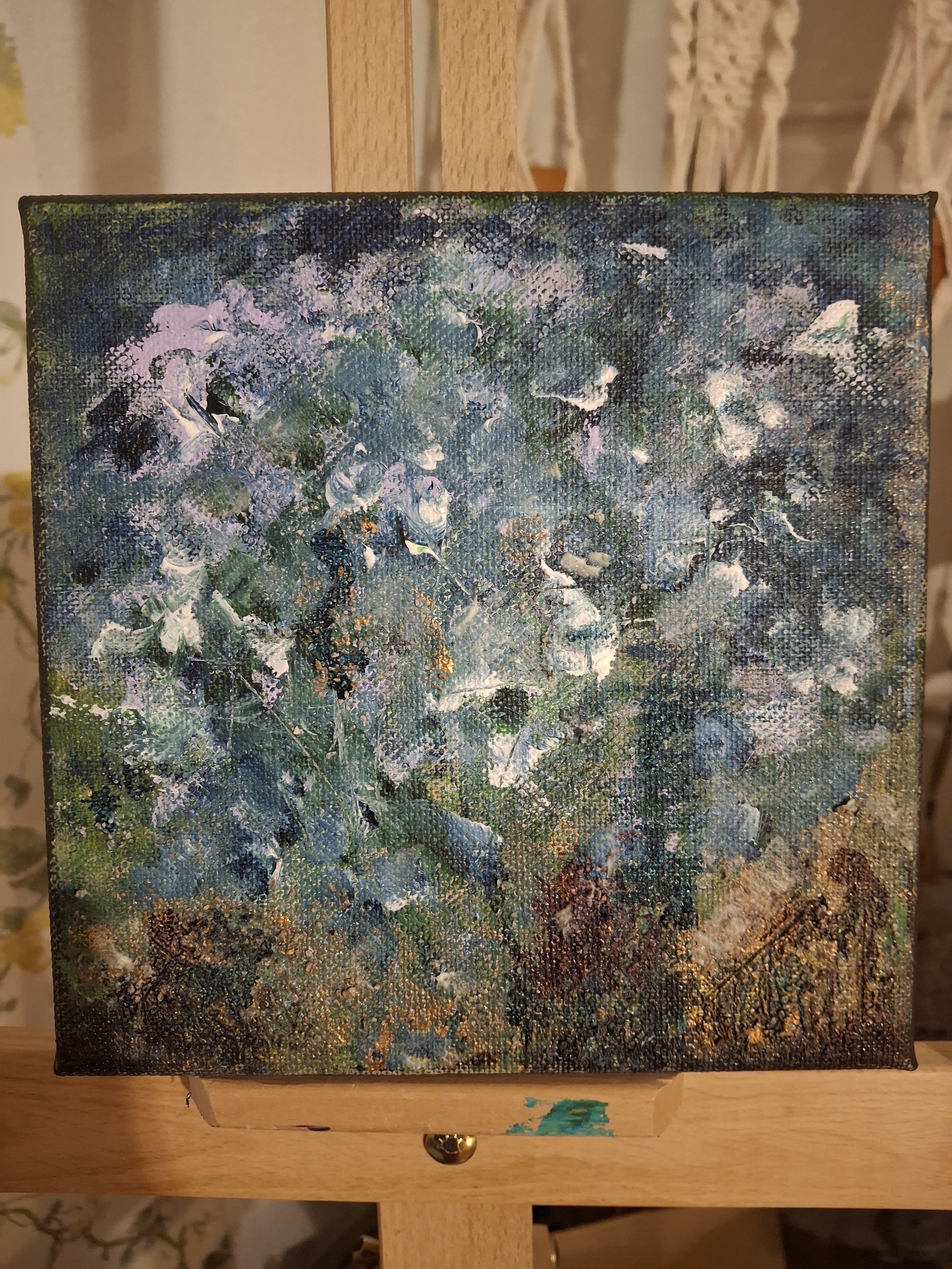 Old Apple Tree`s Spirit in a Violet Meadow