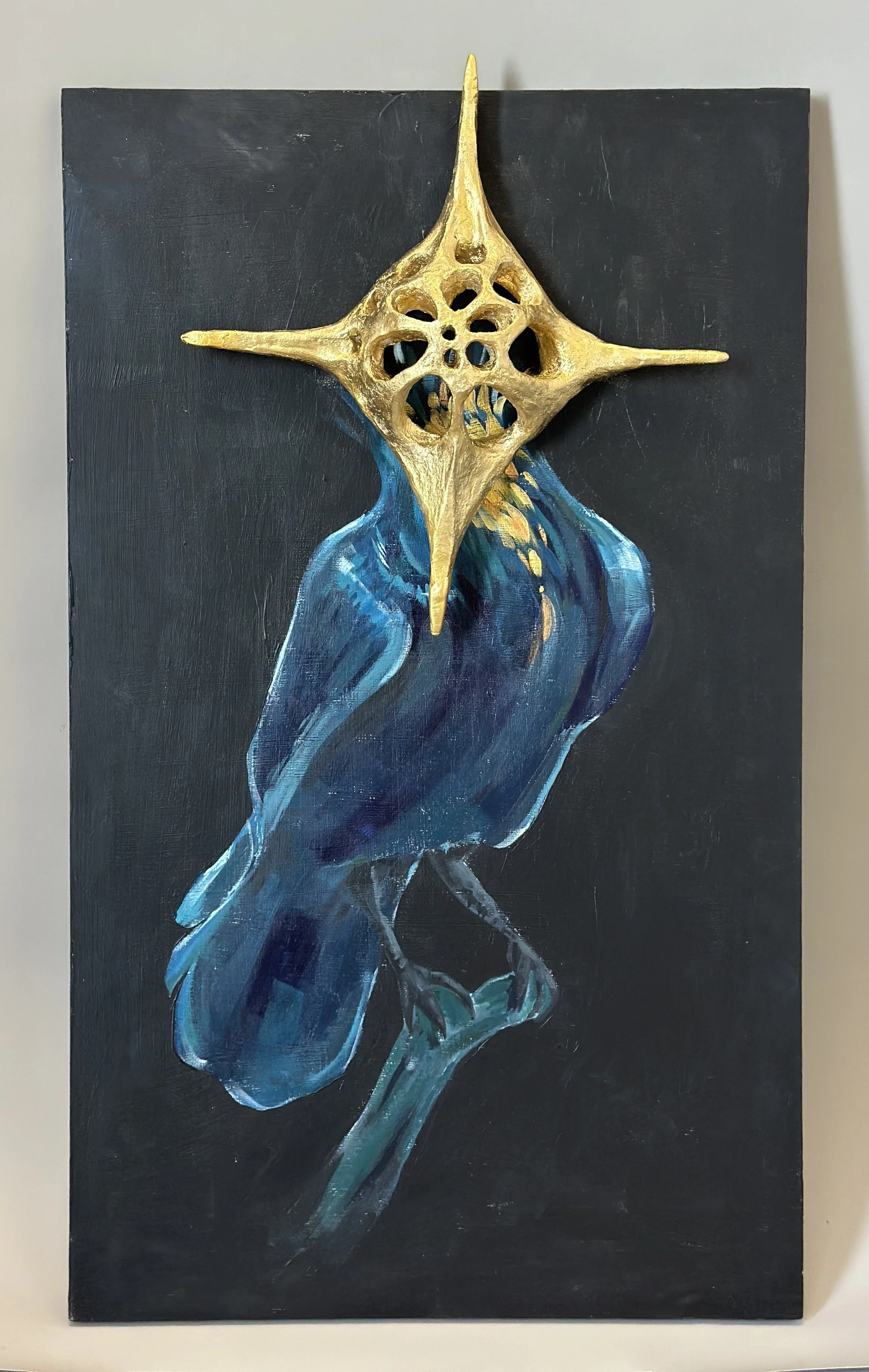 "To Be Alive", Clay and Acrylic on MDF, 18in x 30in, 04/07/26