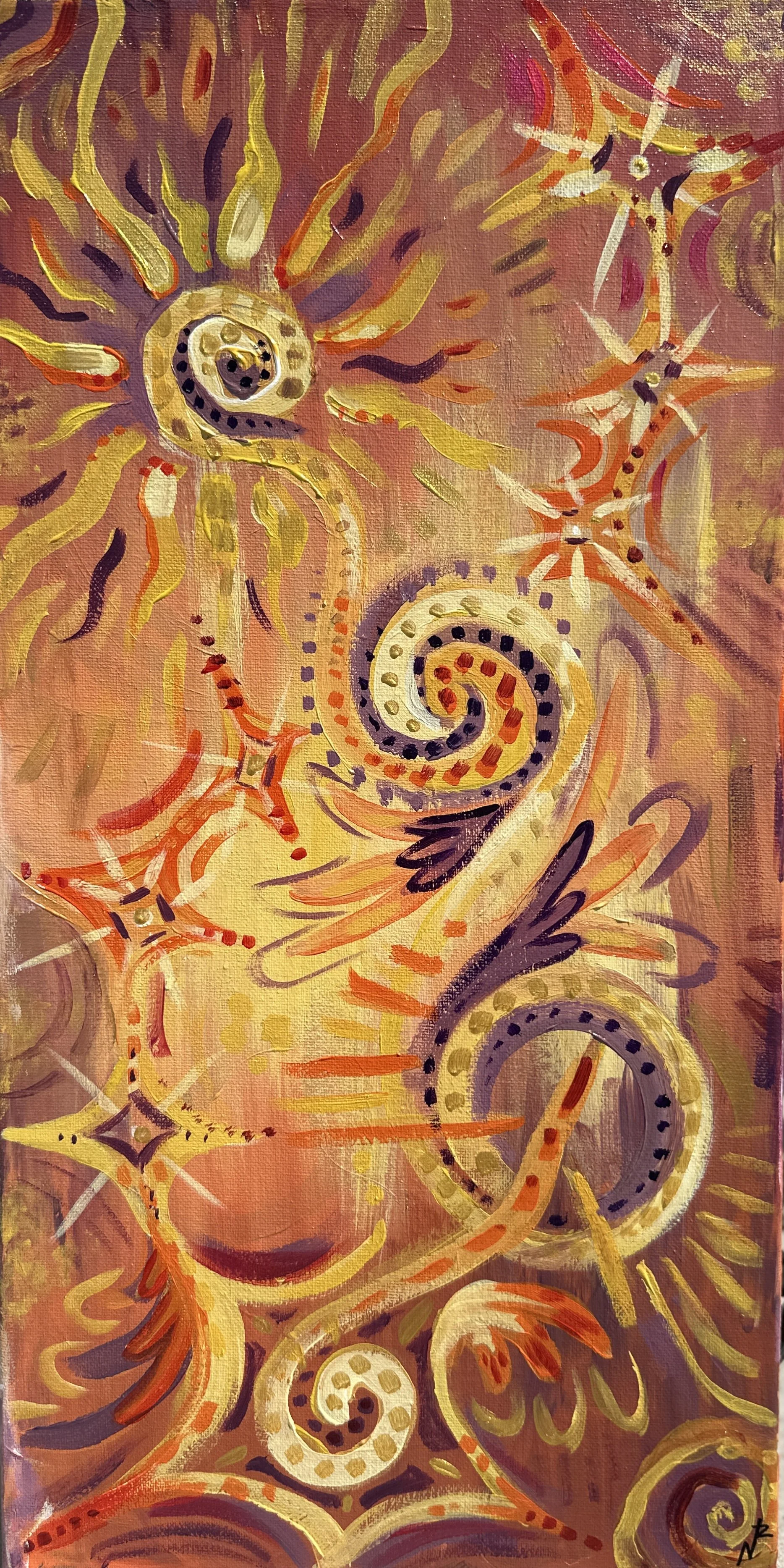 "To a new day -", Acrylic, -- , 08/02/26