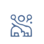 Line drawing of a dog with the word 'pop' above its head