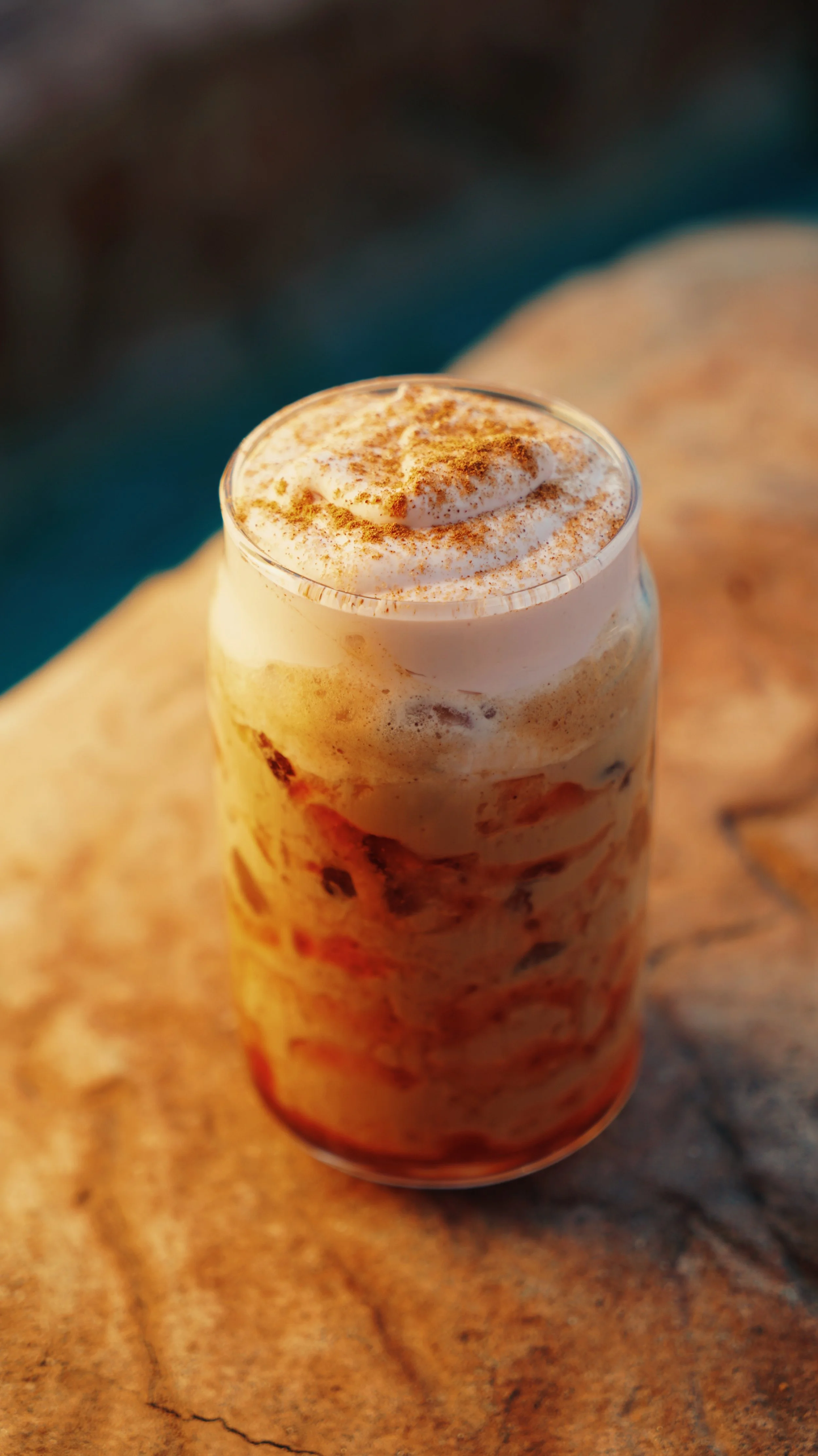 Strawberry Horchata Latte