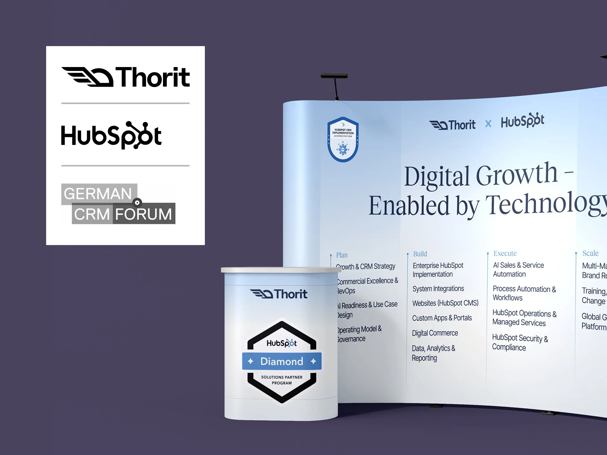 Thorit @ German CRM Forum 26— Messestand Gestaltung
