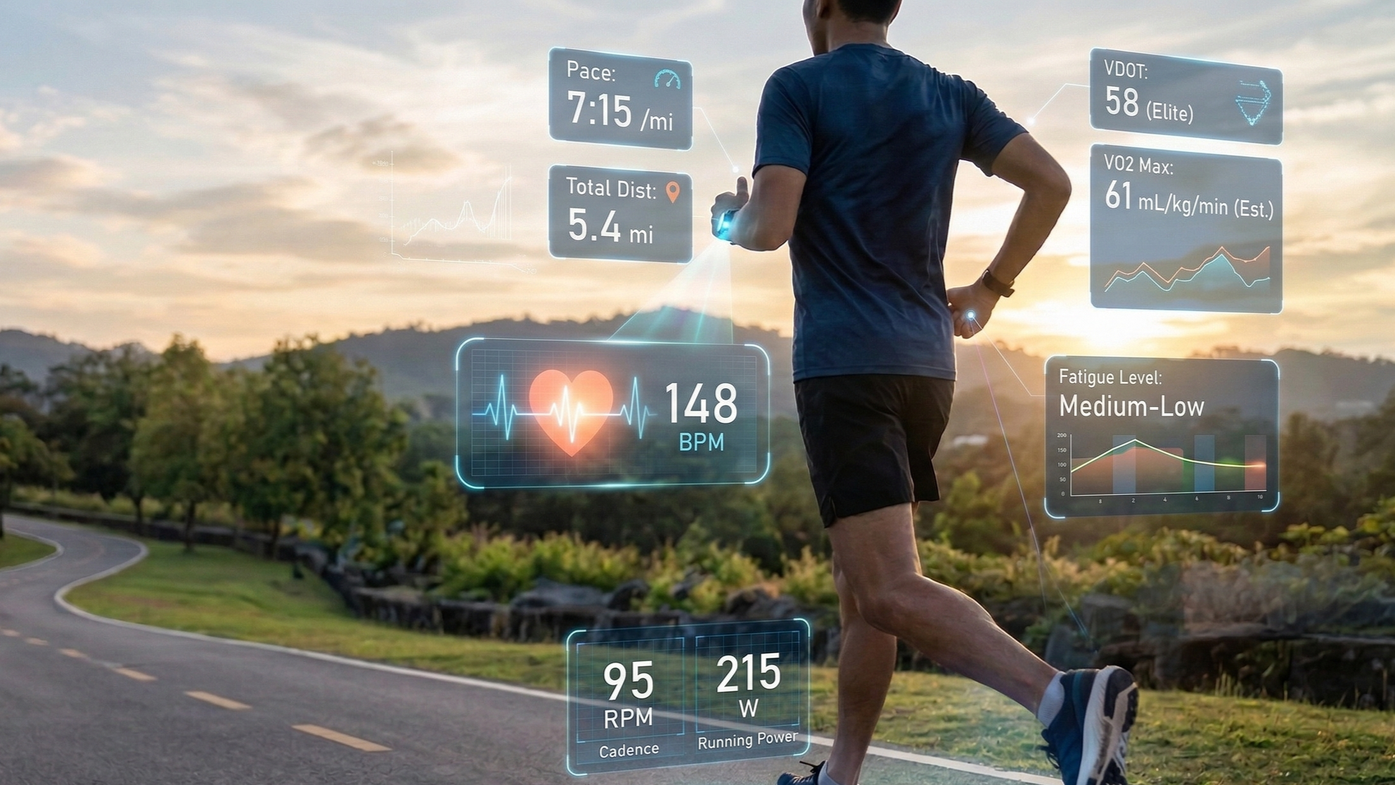 Runner using VDOT data to maximize his performance