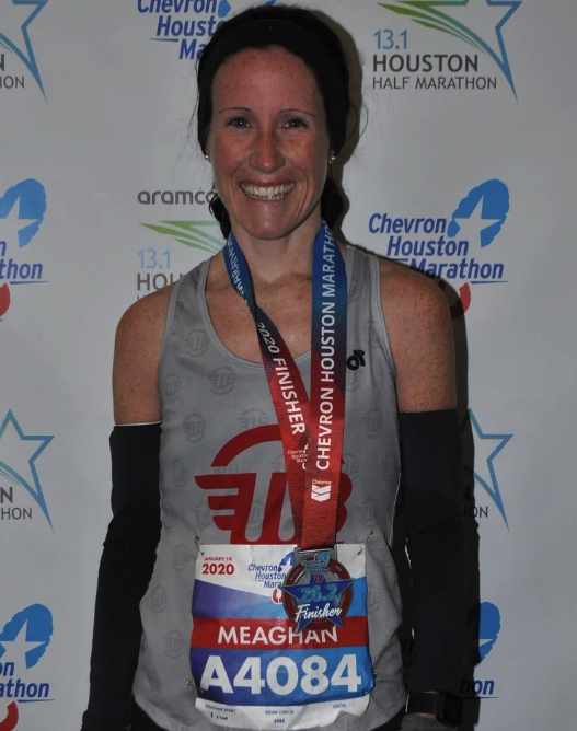 Runfitcoach mom of  5 after the Houston Marahton