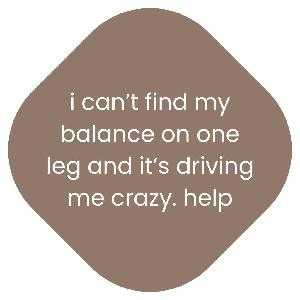 Ask a yoga teacher: I can't find my balance on one leg and it's driving me crazy. Help!