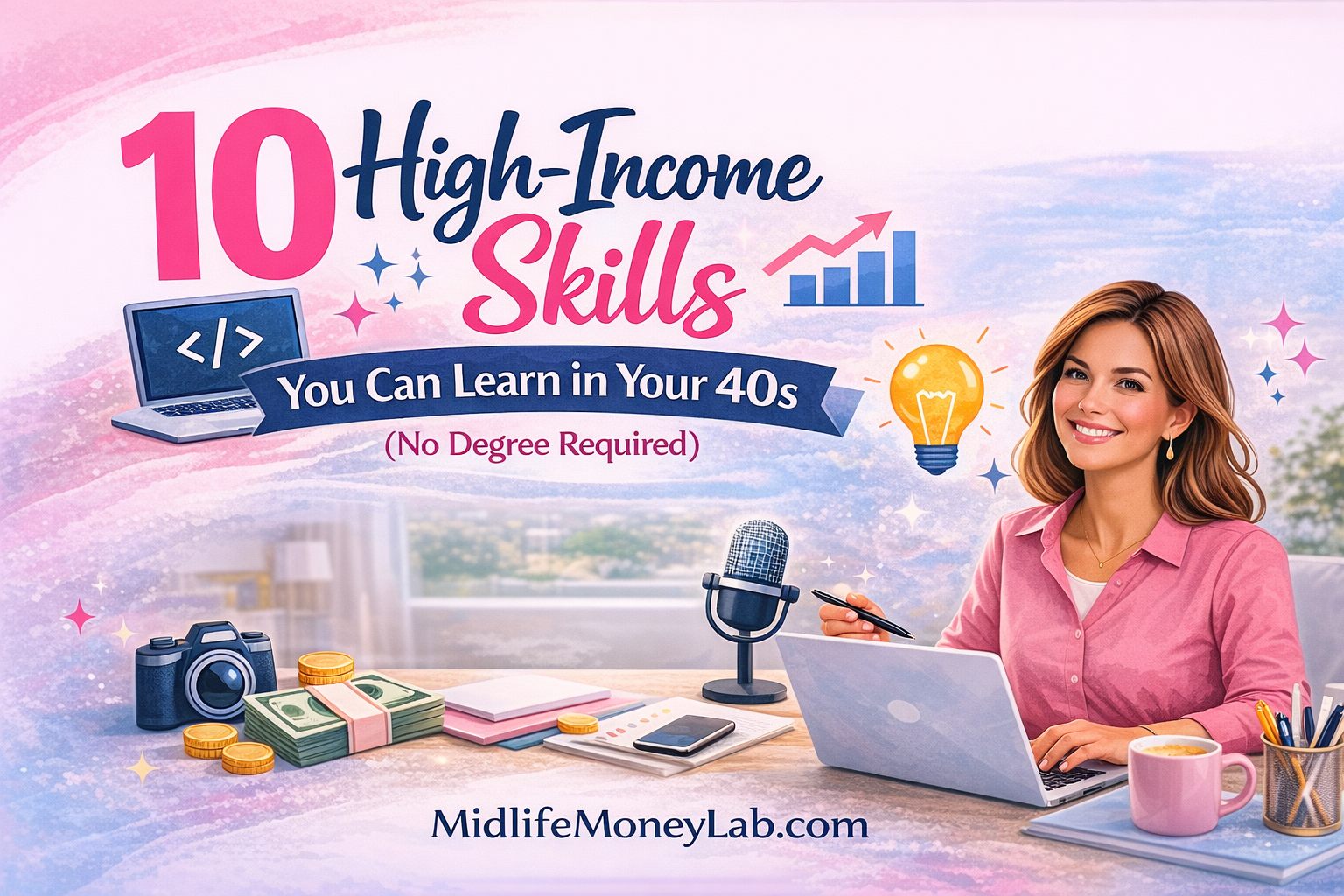 10 High-Income Skills You Can Learn in Your 40s (No Degree Required)